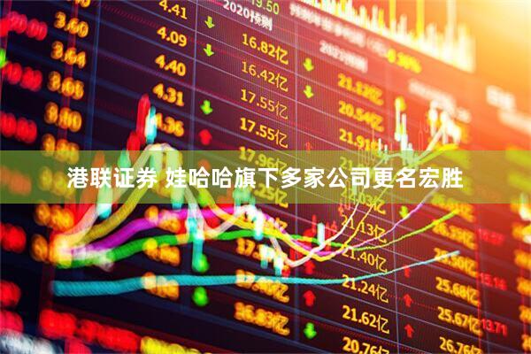 港联证券 娃哈哈旗下多家公司更名宏胜