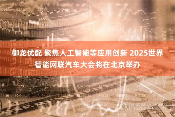 御龙优配 聚焦人工智能等应用创新 2025世界智能网联汽车大会将在北京举办