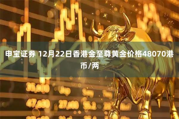 申宝证券 12月22日香港金至尊黄金价格48070港币/两
